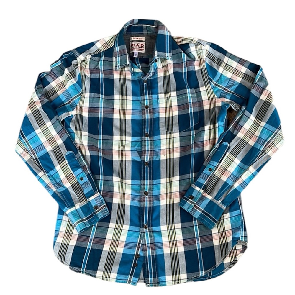 Old Navy | Original Plaid Slim Fit Button Down